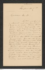 Nachlass Franz Steindachner, Brief von A. A. W. Hubrecht an Franz Steindachner (25.02.1876), Inv.Nr. 243.01, Seite 1